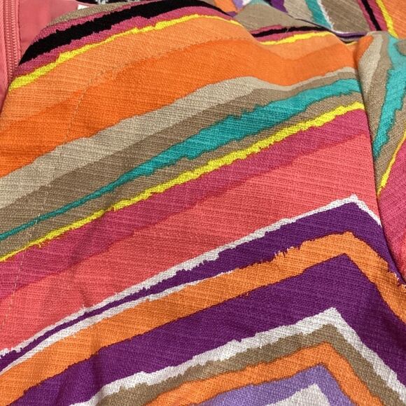Trina Turk Multi Colored Chevron Print Dress - Picture 4 of 8
